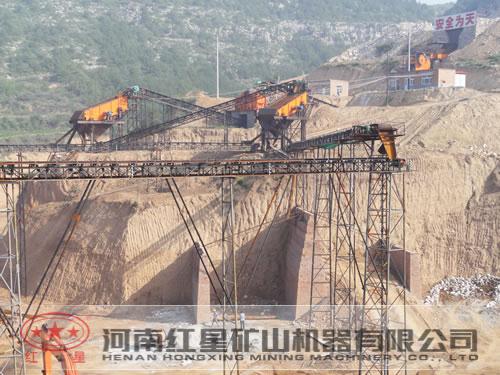 矿山采矿生产线现场
