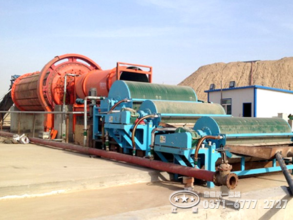 球磨机生产现场