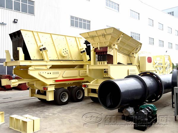 粗破轮胎系列移动破碎站厂家