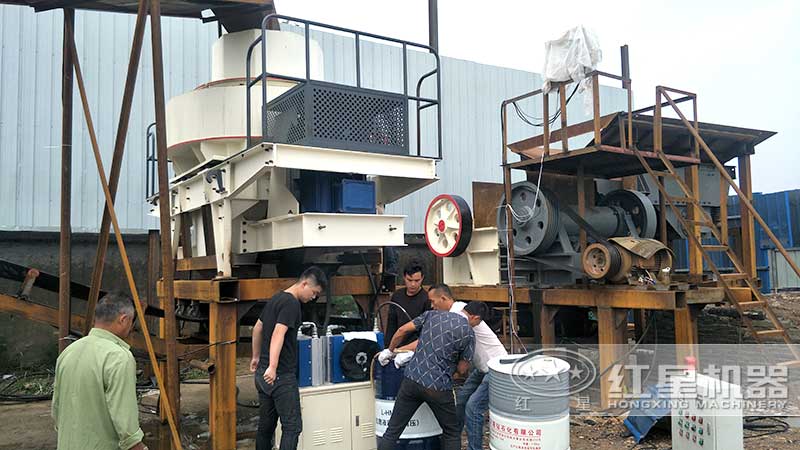 打砂机现场案例 打砂机现场案例