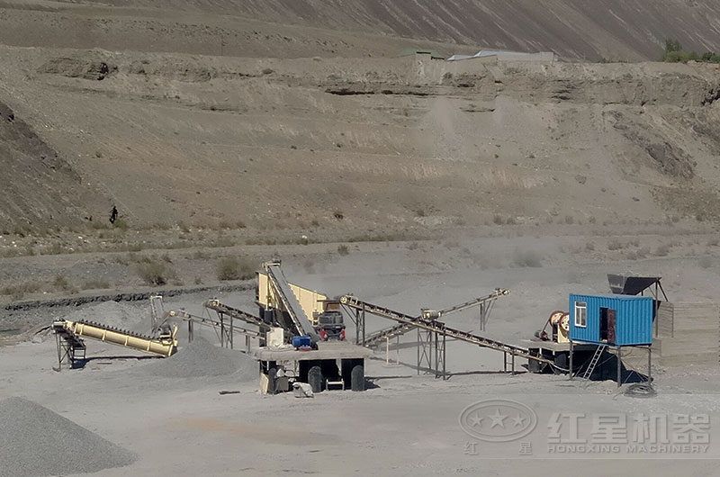 石头打成沙子机器现场 石头打成沙子机器现场