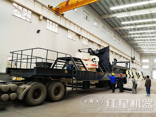 移动式制砂机厂区展示