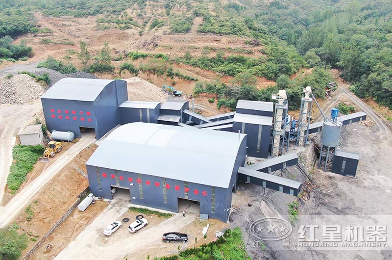 环保制砂现场航拍 环保制砂现场航拍